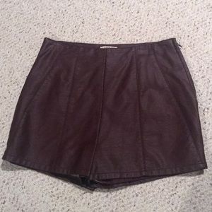 Heritage 1981 pleather shorts